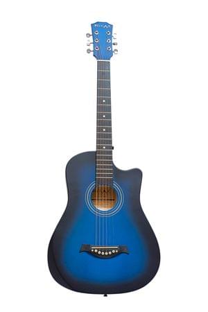 Belear I-280-CBL Couturier 38 Inch Blue Cutaway Acoustic Guitar